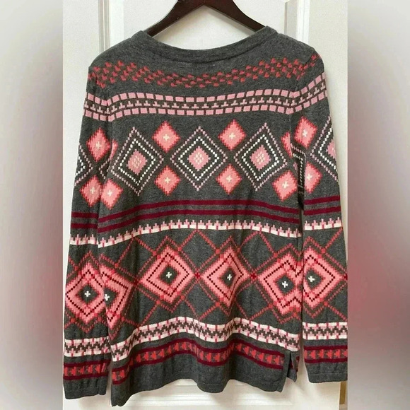 Talbots Geometric Print Sweater - Picture 2 of 5